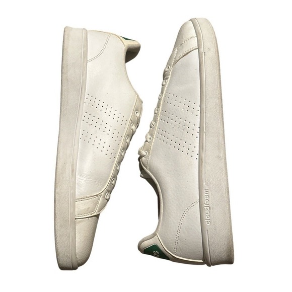 Adidas Cloudfoam Advantage White Sneakers Size 14 Mens Memory Foam AW3914 1Y3001 - Picture 3 of 10